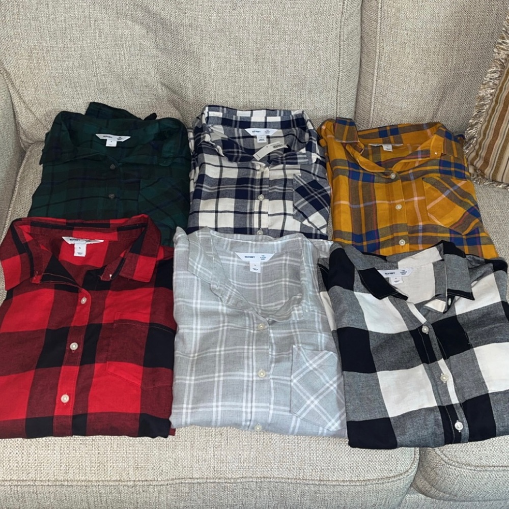Old Navy flannels